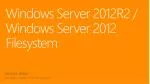 Windows Server 2012R2 / Windows Server 2012 Filesystem - slide 1