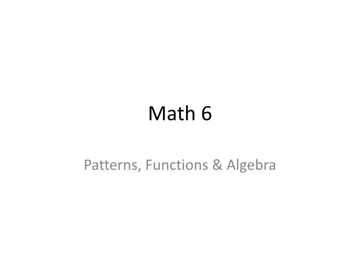 math 6