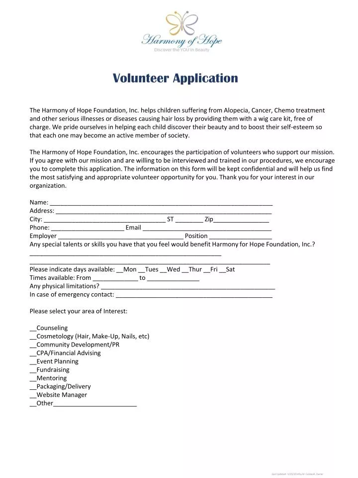 PPT - Volunteer Application PowerPoint Presentation, free download - ID ...