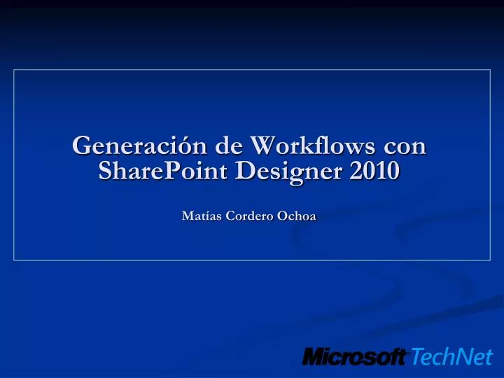generaci n de workflows con sharepoint designer 2010 mat as cordero ochoa