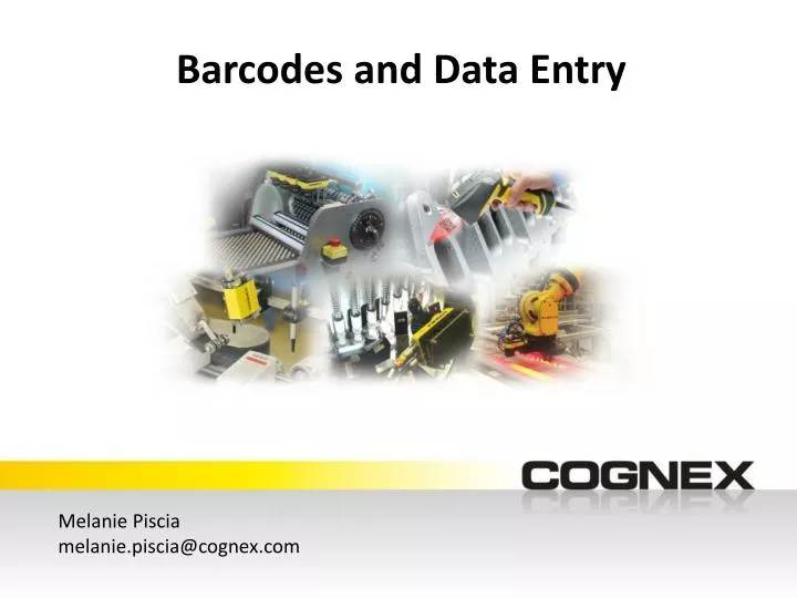barcodes and data entry