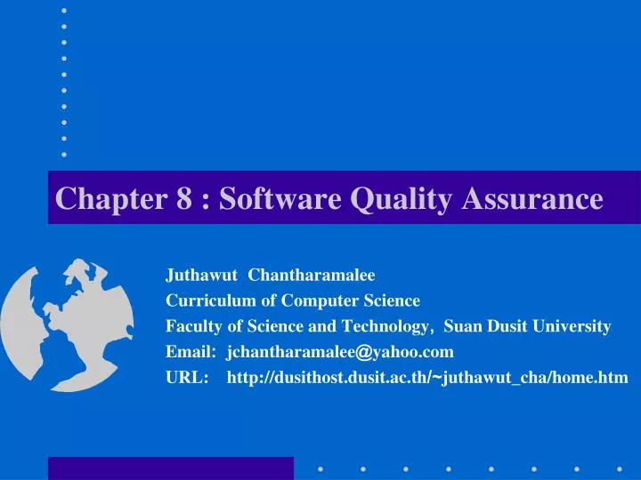 chapter 8 software quality assurance