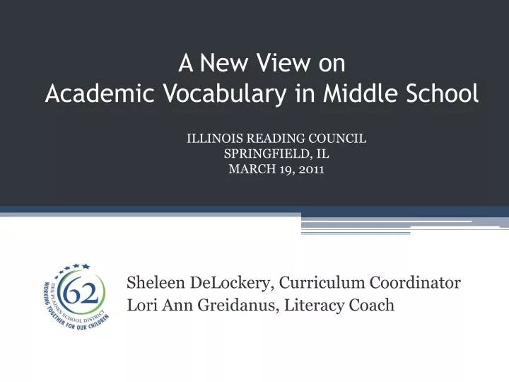 a new view on academic vocabulary in middle school