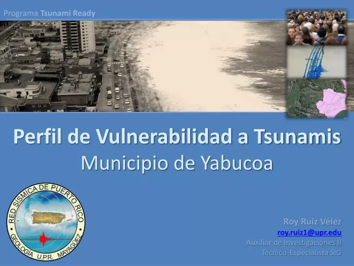 perfil de vulnerabilidad a tsunamis municipio de yabucoa