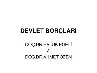 devlet bor lari