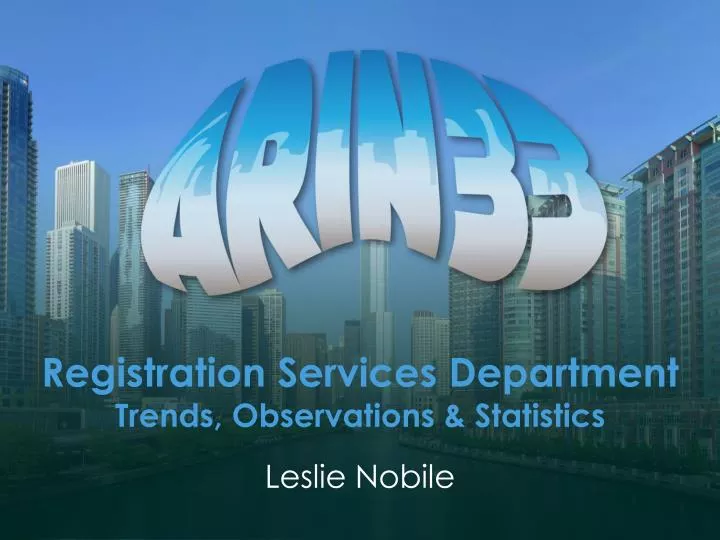 registration services department trends observations statistics