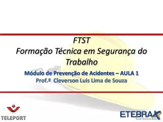 m dulo de preven o de acidentes aula 1 prof cleverson luis lima de souza
