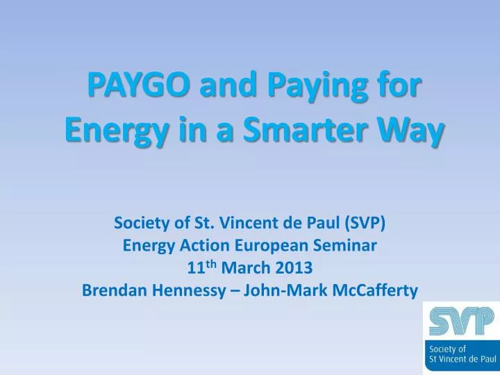 paygo and paying for energy in a smarter way