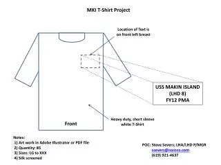 MKI T-Shirt Project