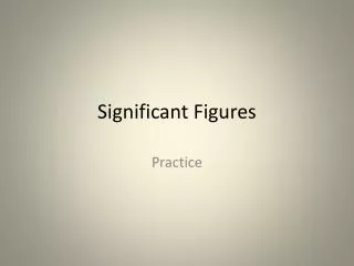 significant figures