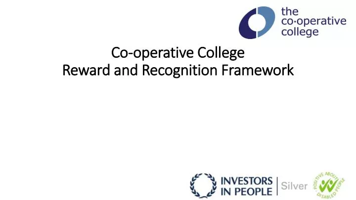 co operative college reward and recognition framework
