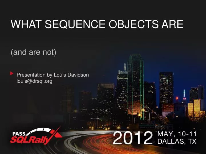 what sequence objects are
