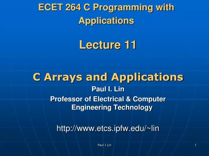 ecet 264 c programming with applications