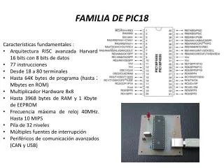 familia de pic18