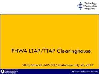 FHWA LTAP/TTAP Clearinghouse