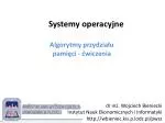 Systemy operacyjne - slide 1