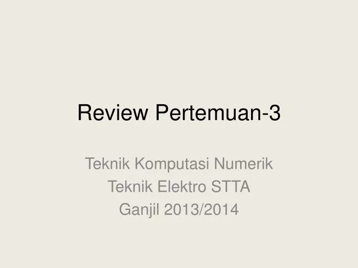 review pertemuan 3