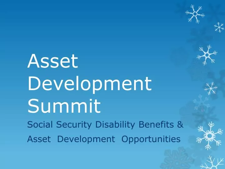 asset development summit