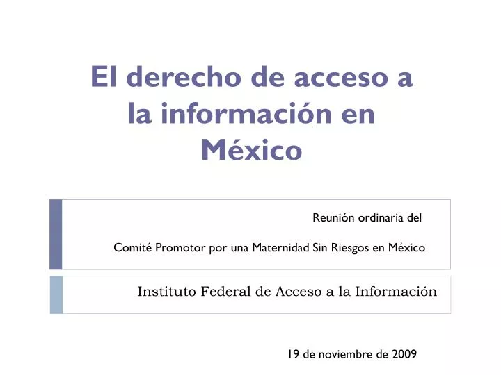 instituto federal de acceso a la informaci n