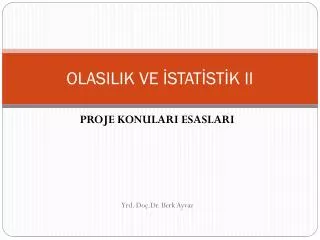 olasilik ve stat st k ii