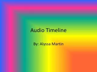 Audio Timeline