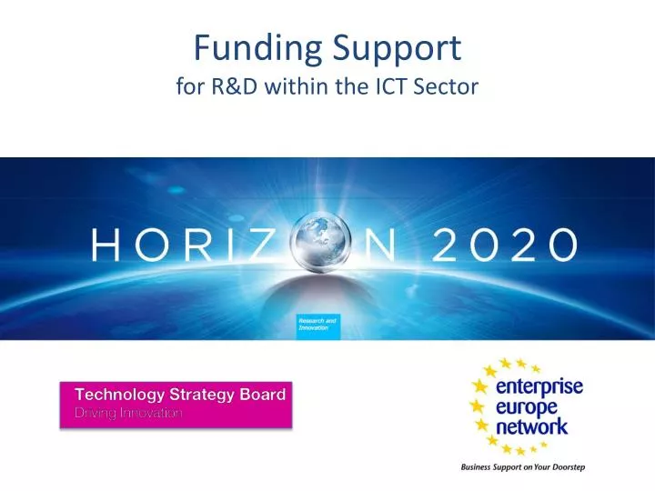 funding support for r d within the ict sector