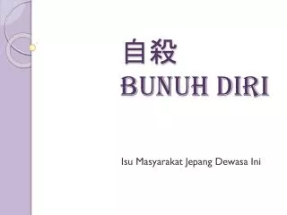 bunuh diri