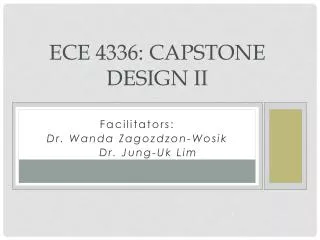 ECE 4336: Capstone Design II