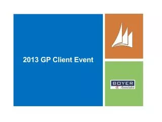 2013 GP Client Event