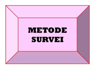 metode survei