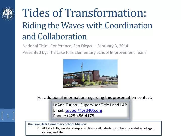 tides of transformation riding the waves with coordination and collaboration