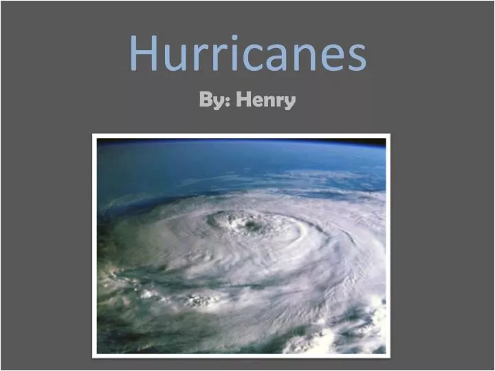 hurricanes by henry