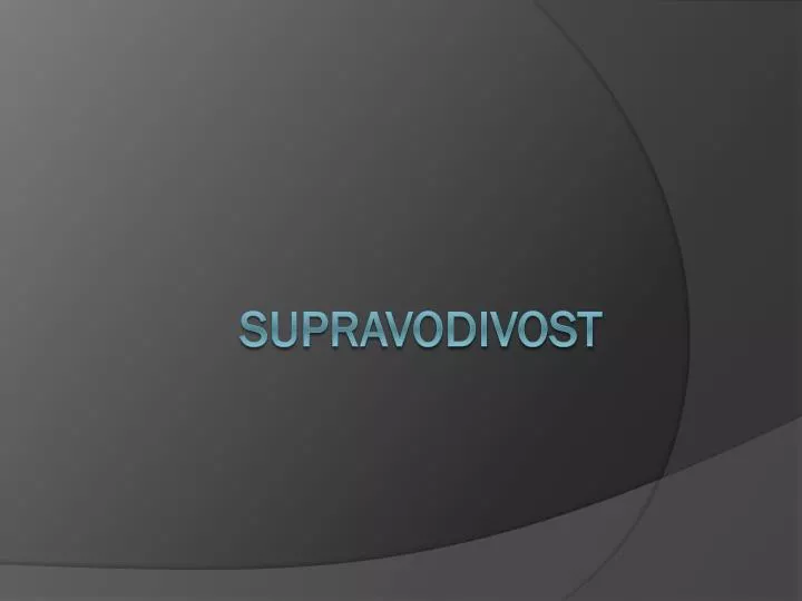 supravodivost