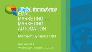 EMAIL MARKETING and MARKETING AUTOMATION for Microsoft Dynamics CRM