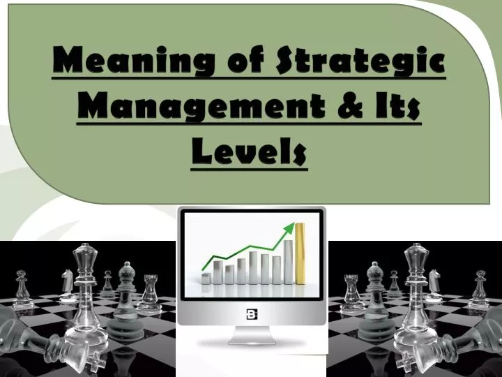meaning of strategic management its levels