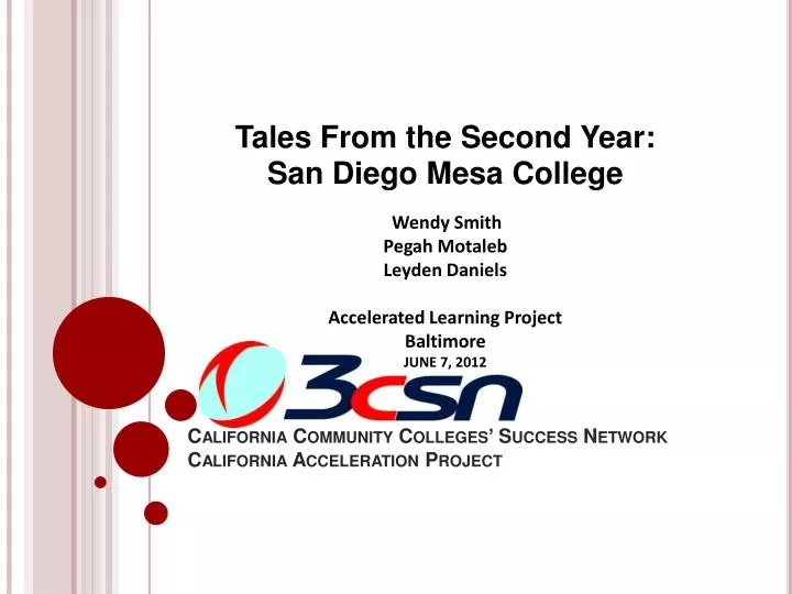 california community colleges success network california acceleration project