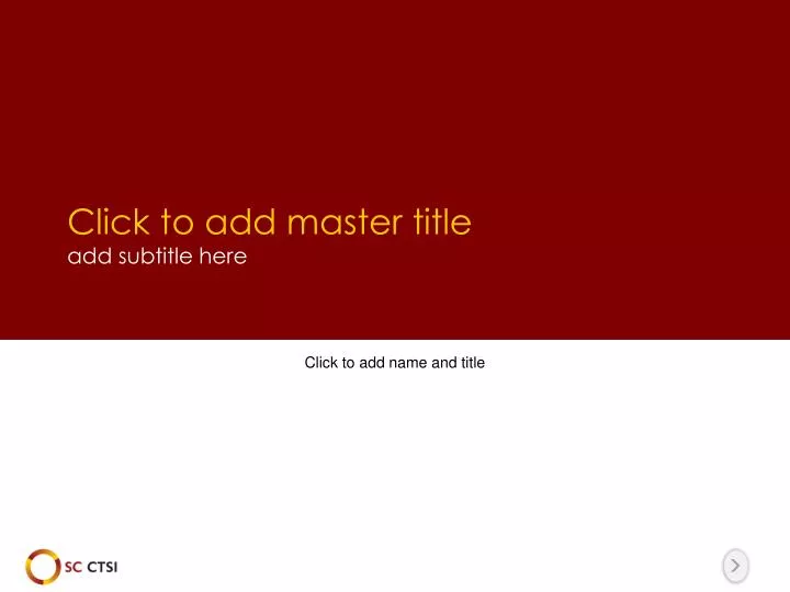 click to add master title add subtitle here