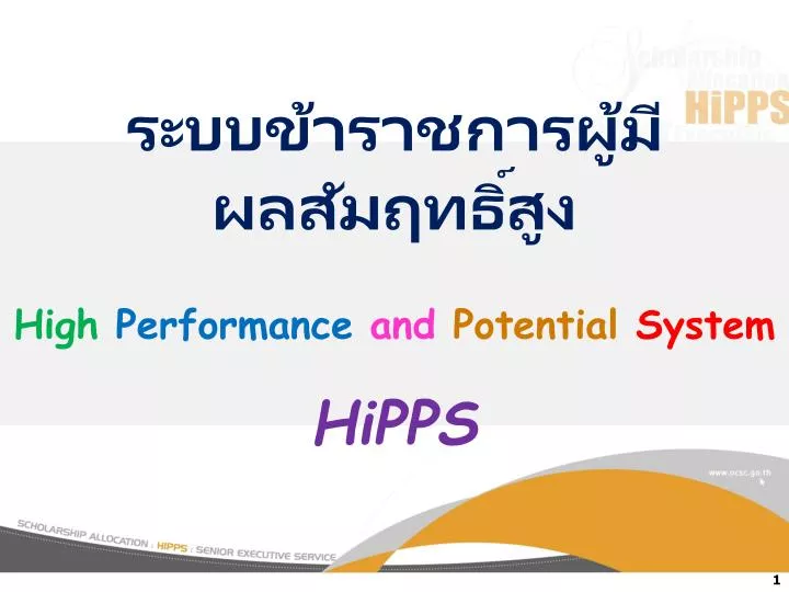 high performance and potential system hipps