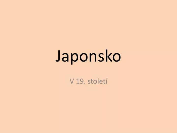 japonsko