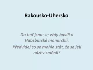 rakousko uhersko