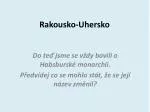 Rakousko-Uhersko - slide 1