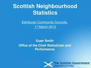 Scottish Neighbourhood Statistics