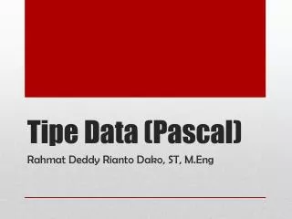 tipe data pascal