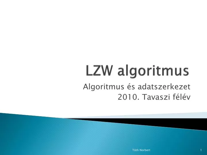lzw algoritmus
