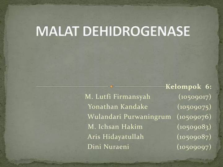 malat dehidrogenase