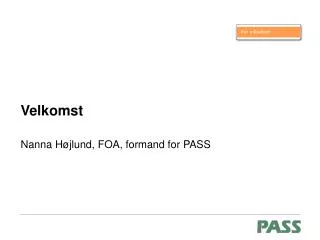 velkomst