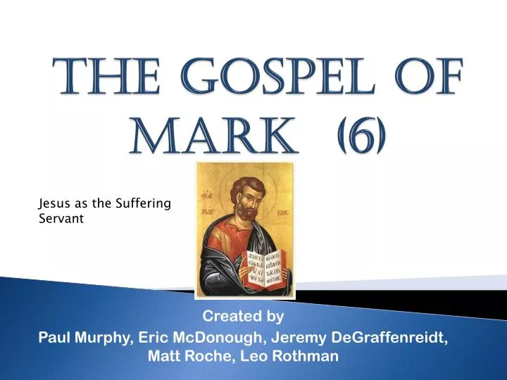 the gospel of mark 6