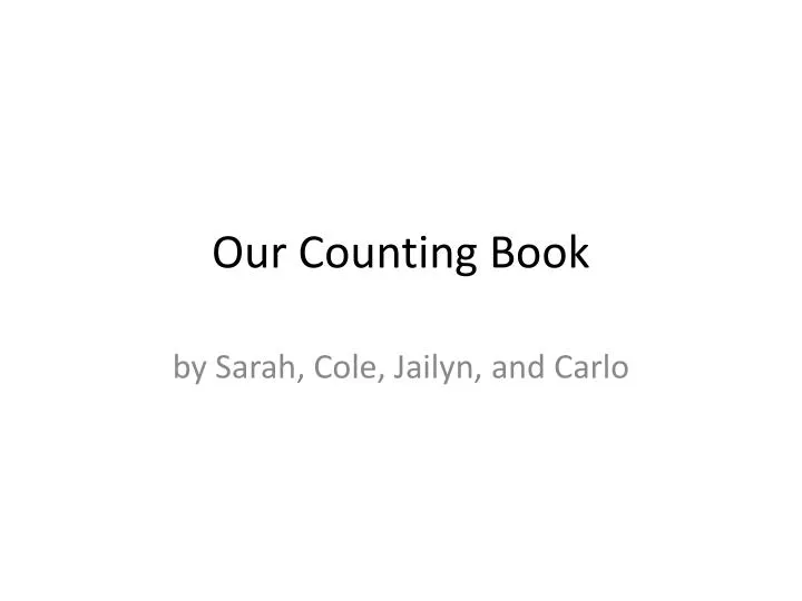 our counting book