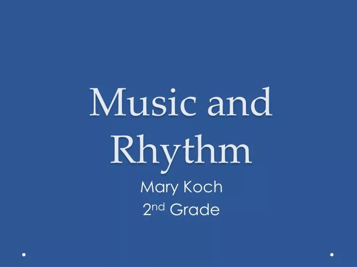 music and rhythm