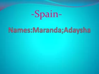 names maranda adaysha